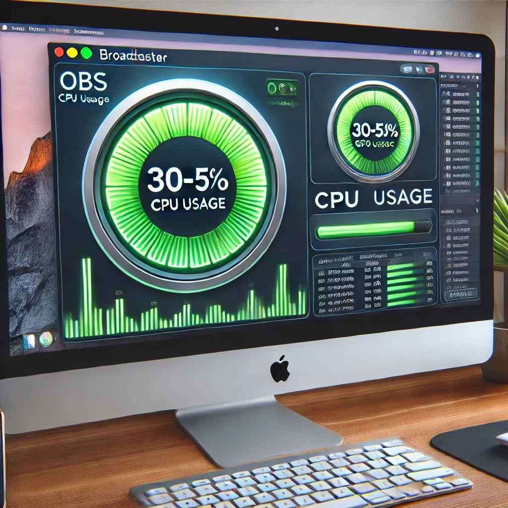 how much cpu usage for mac obs should i use