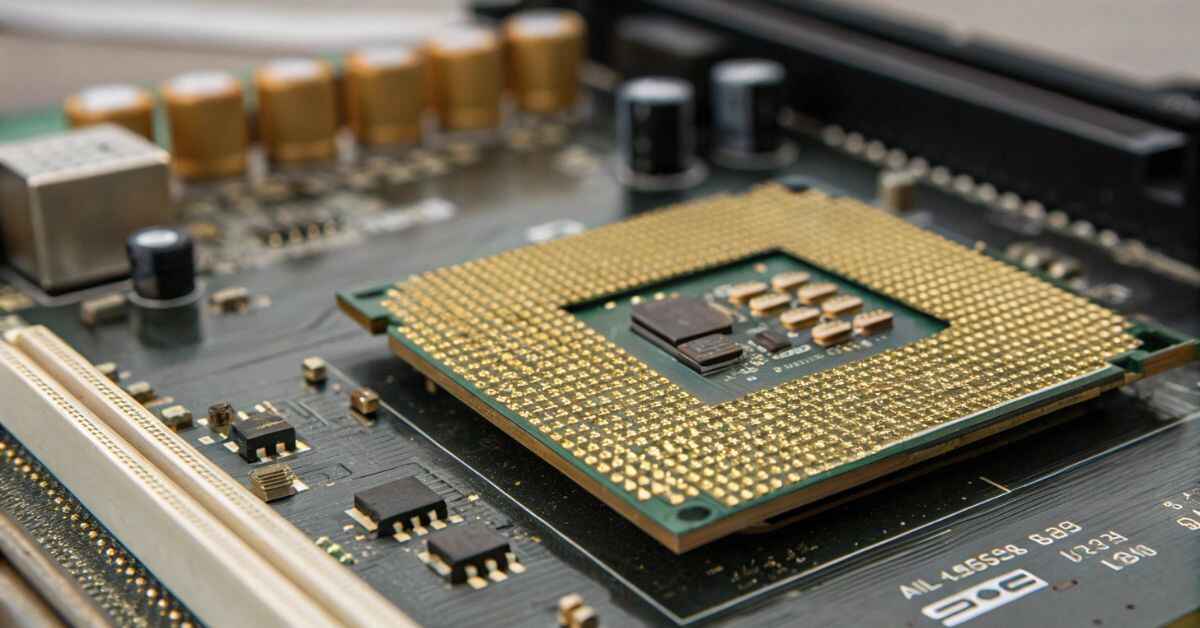 how much gold is in a computer cpu